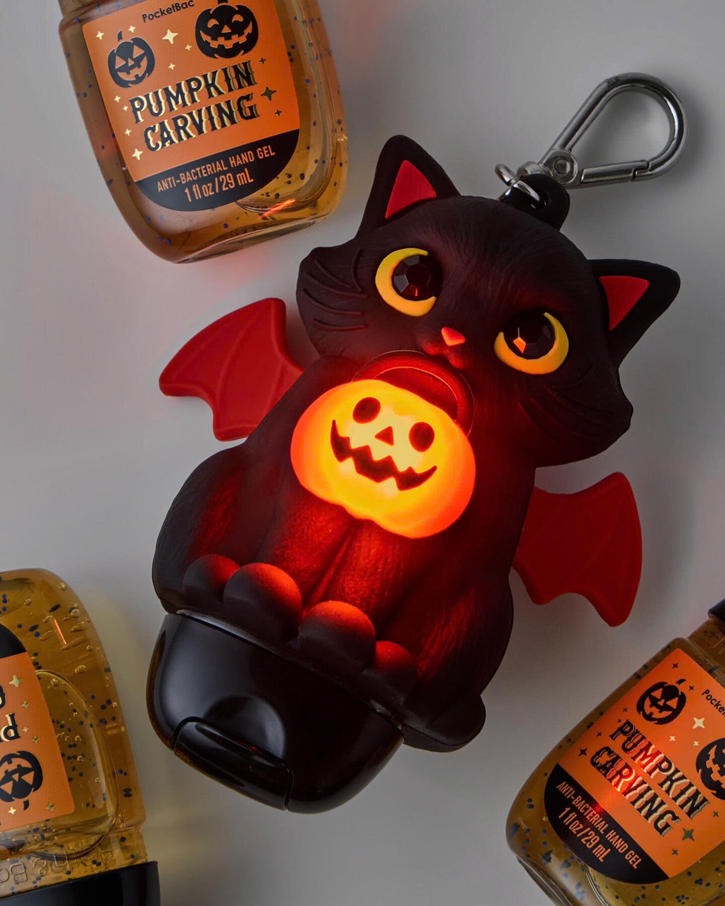 Light-up Spooky Kitty - PocketBac Holder de Gato Negro
