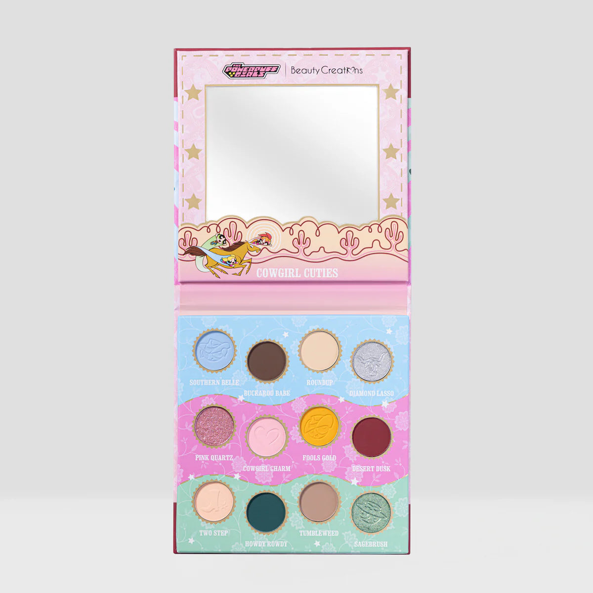 The Powerpuff Girls X Beauty Creations - Paleta De Sombras - Cowgirl Cuties - Las Chicas Superpoderosas