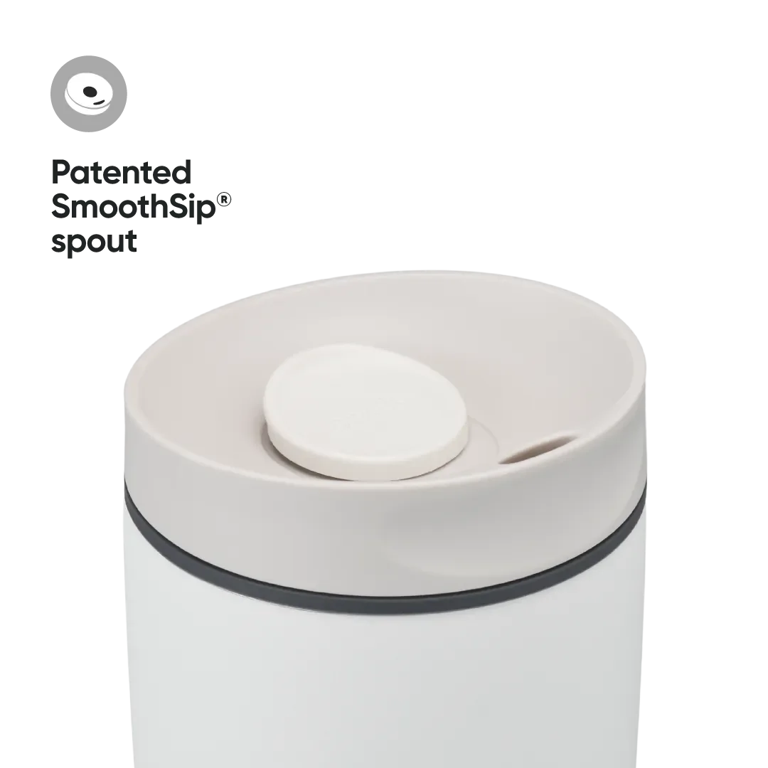 Owala Smoothsip Slider 20 oz - Shy Marshmallow (Blanco)