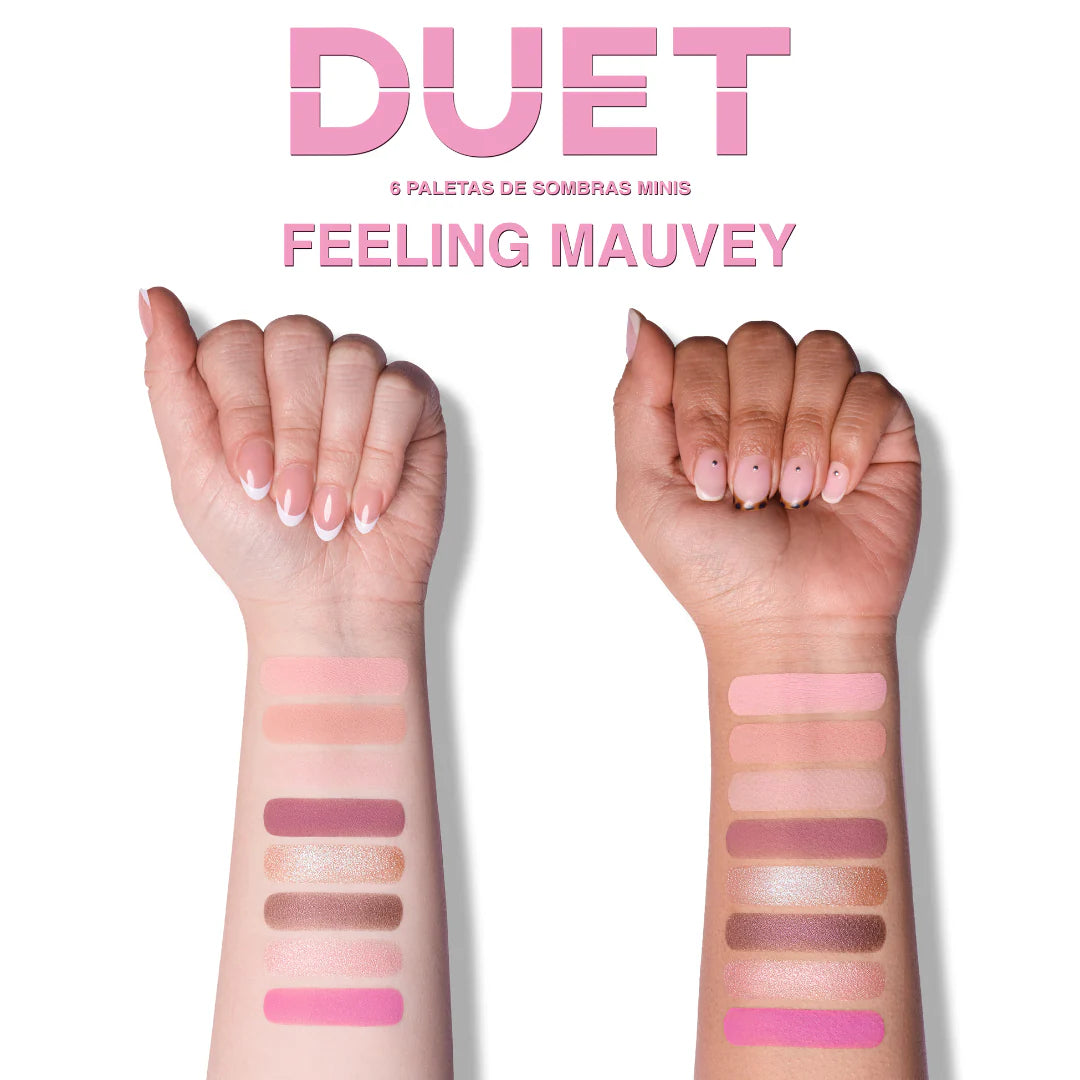 Feeling Mauvey - Duet Mini Snap Palette - Paleta De Sombras 8 Tonos