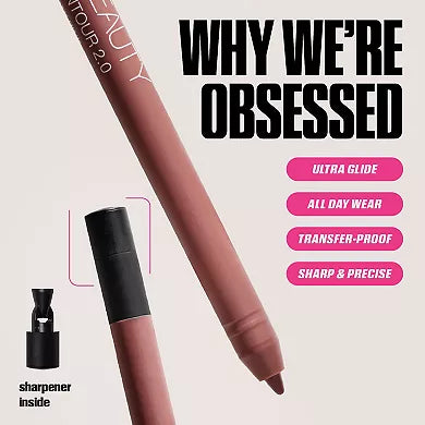 Juicy Bombshell Lip Gloss + Liner Set - Pink Kit