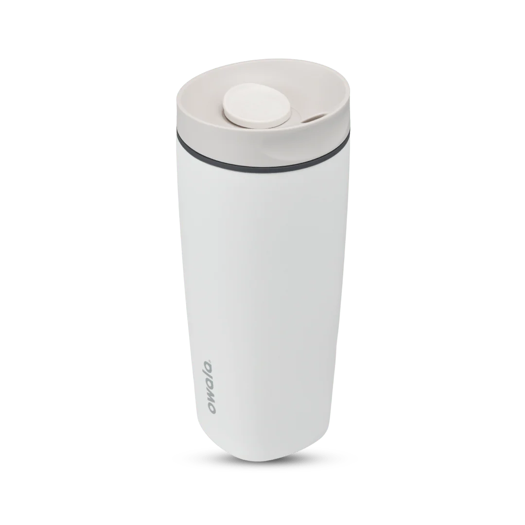 Owala Smoothsip Slider 20 oz - Shy Marshmallow (Blanco)