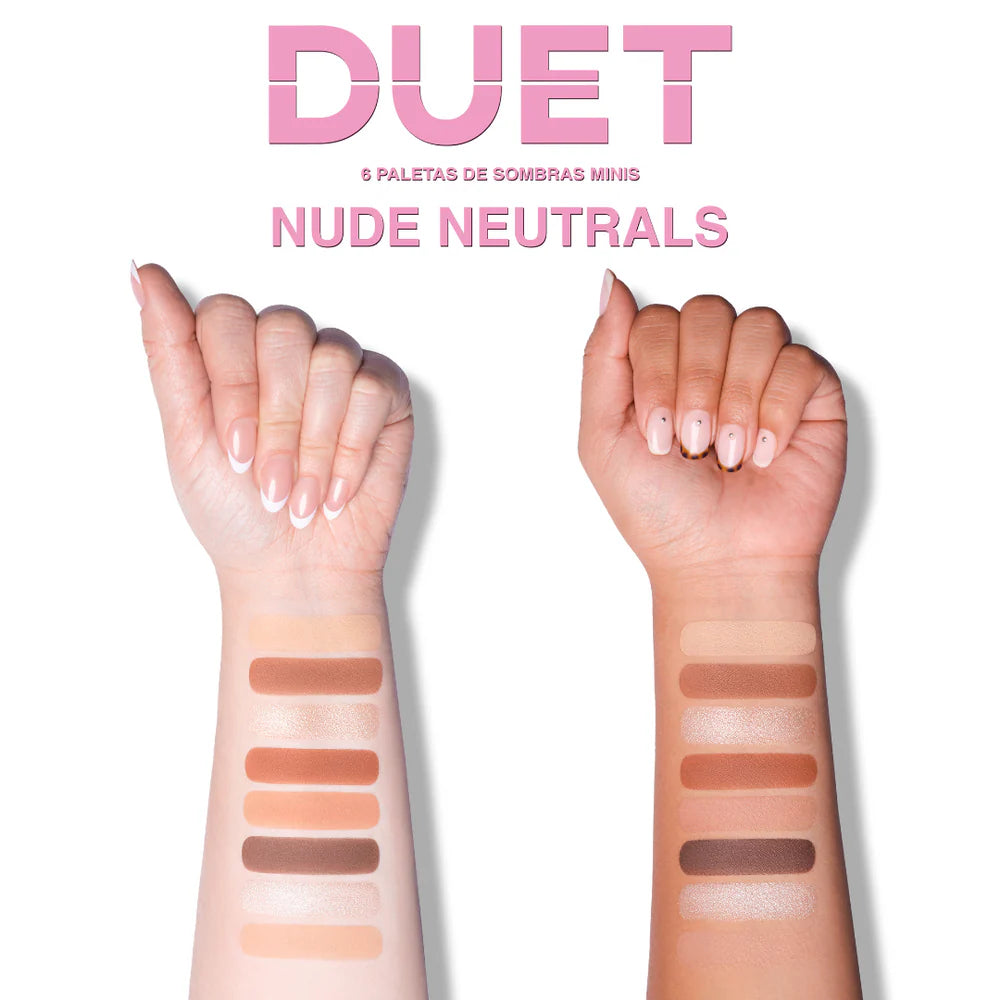 Nude Neutrals- Duet Mini Snap Palette - Paleta De Sombras 8 Tonos