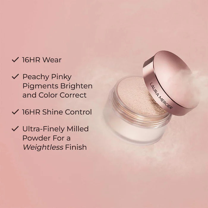 Translucent Loose Talc-Free Setting Powder Ultra-Blur - Tone-Up Rose