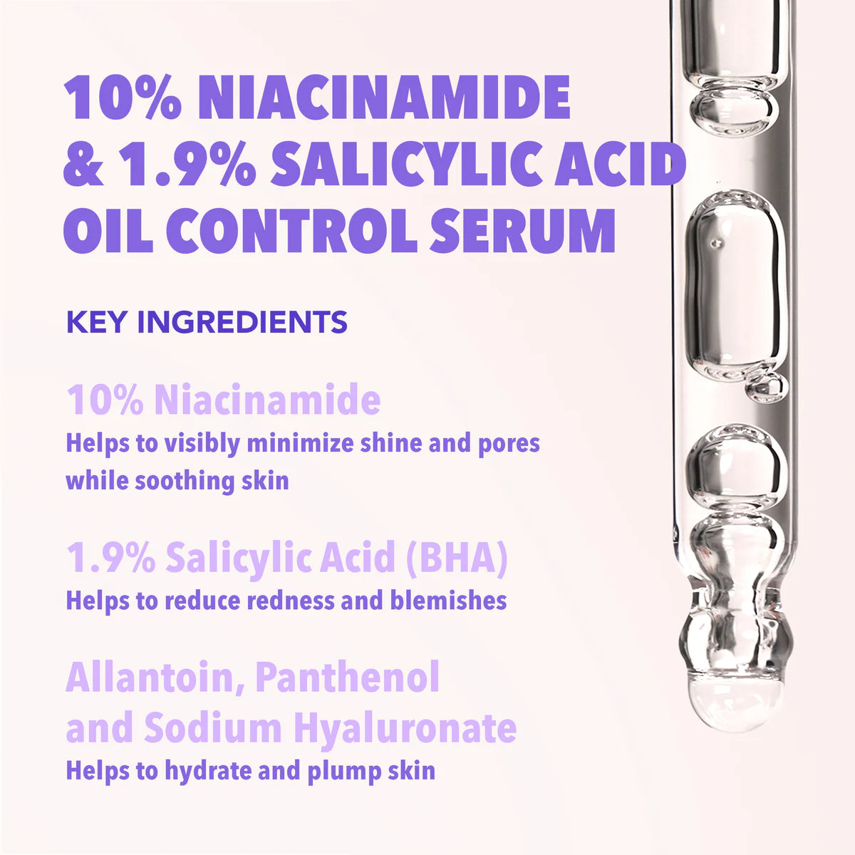 Serum 10% Niacinamide & 1.9% Salicylic Acid - Suero Oil Control