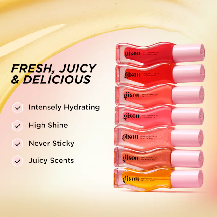 Honey Infused Hydrating Lip Oil - Glazed Plum