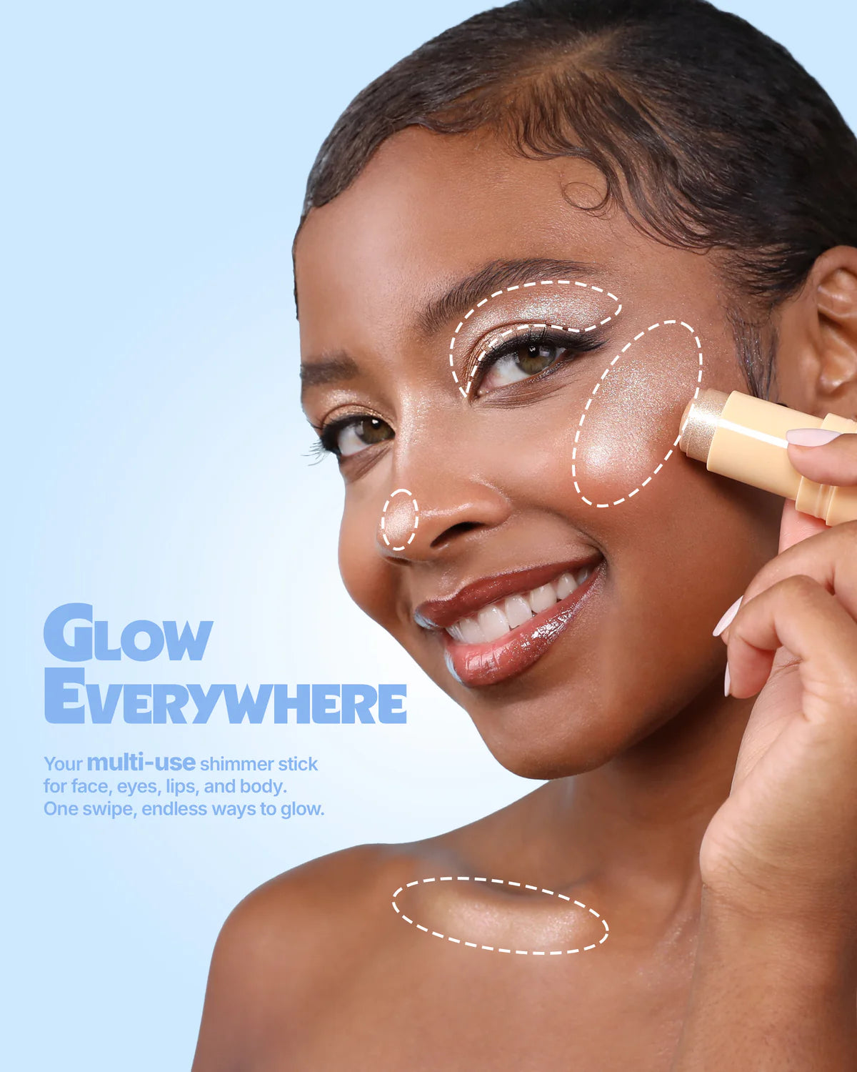 004 Sunny Drip - Iluminador Icy Glow Jelly Stick - Moira