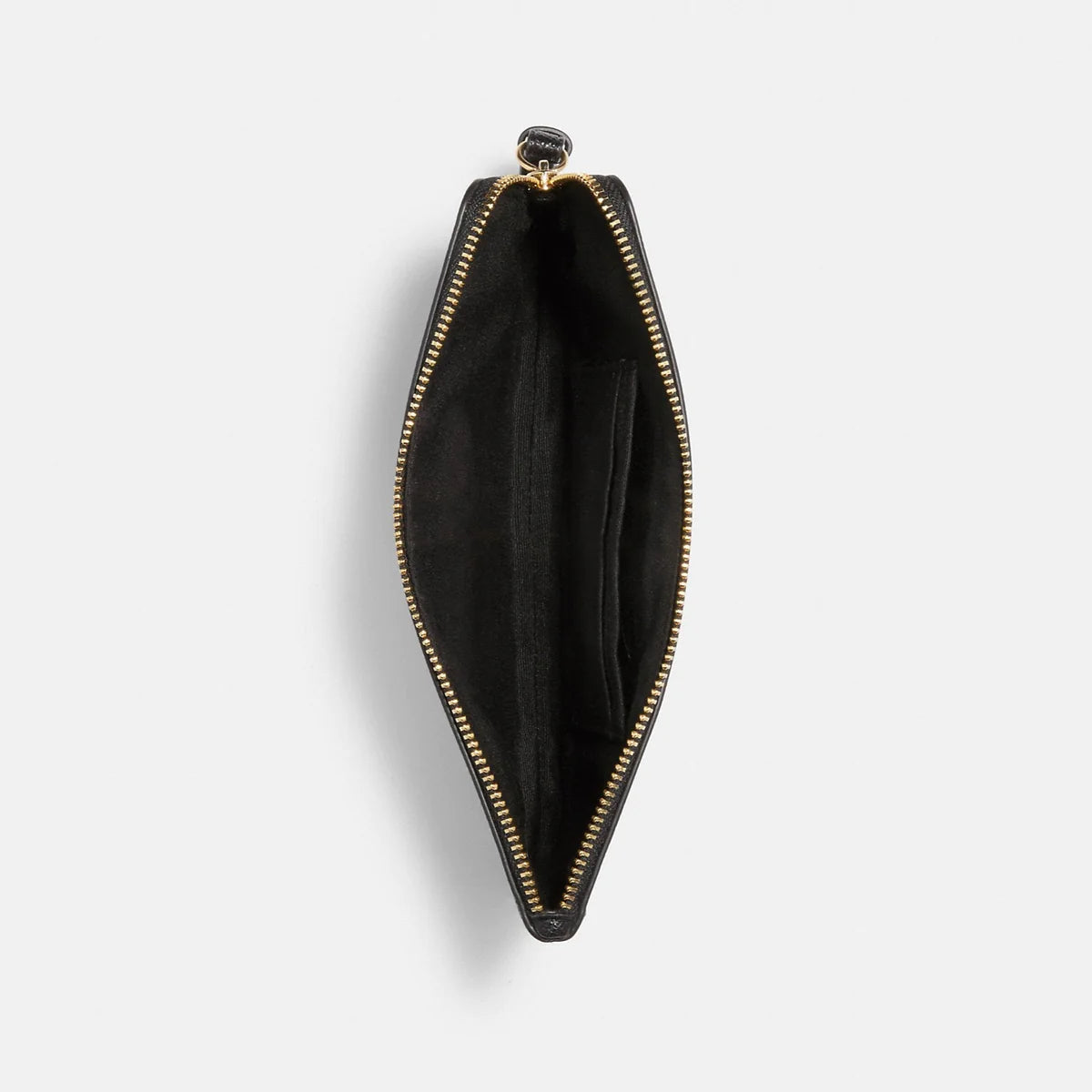 Coach - Large Corner Zip Wristlet - GOLD/BLACK