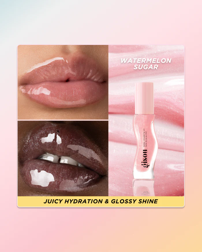 Honey Infused Hydrating Lip Oil - Watermelon Sugar