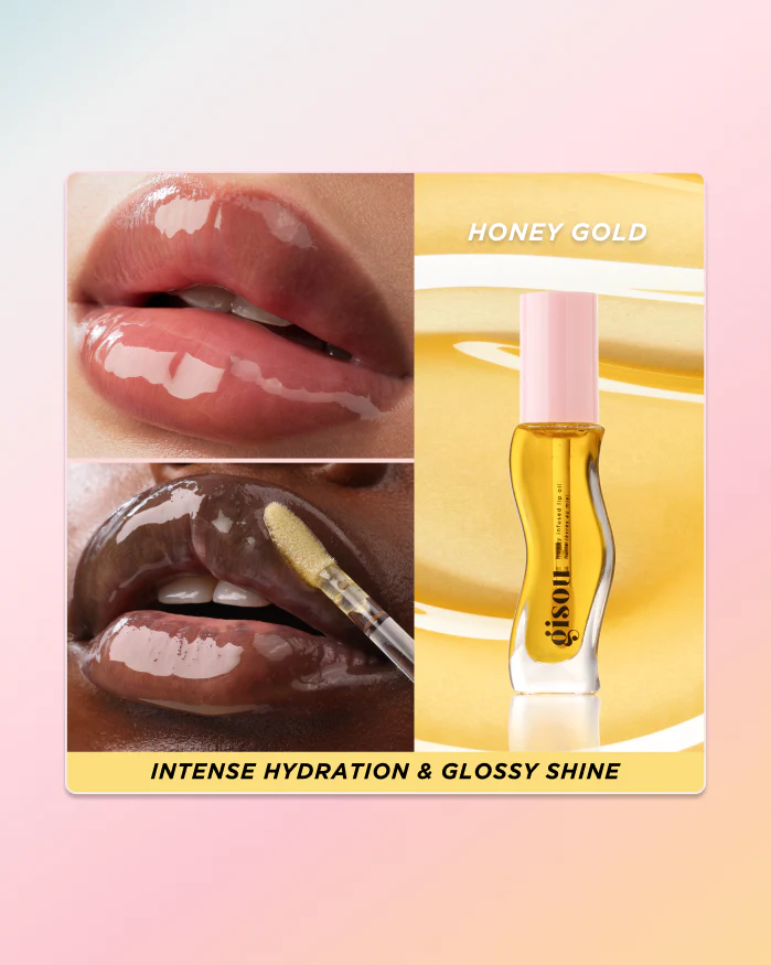Honey Infused Hydrating Lip Oil - Honey Gold