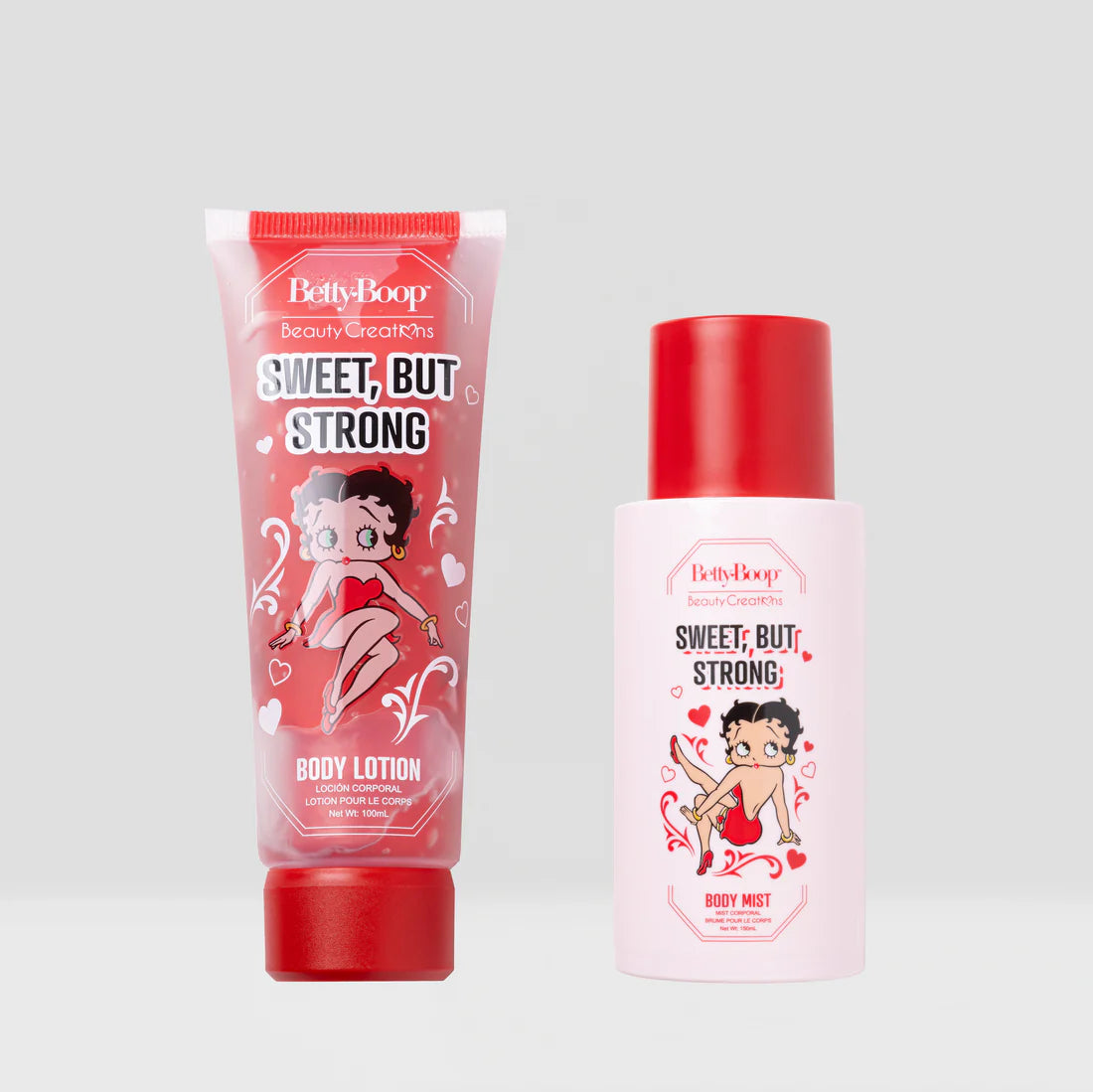 Betty Boop "Sweet But Strong" Body Mist and Lotion Set