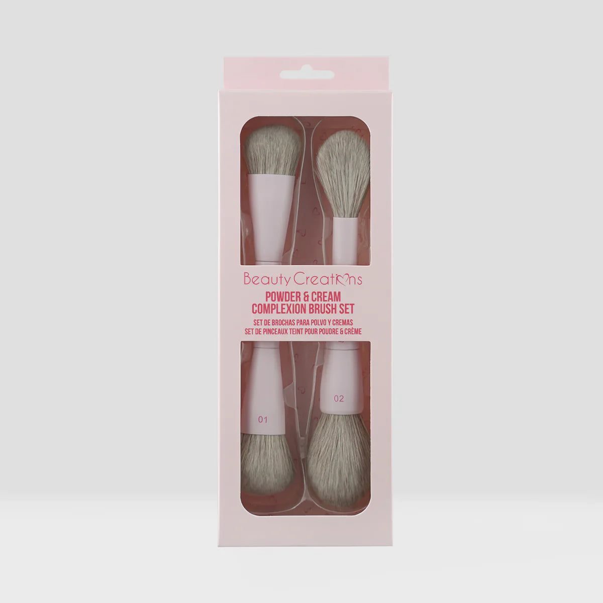 Set De Brochas Para Complexión Crema Y Polvo