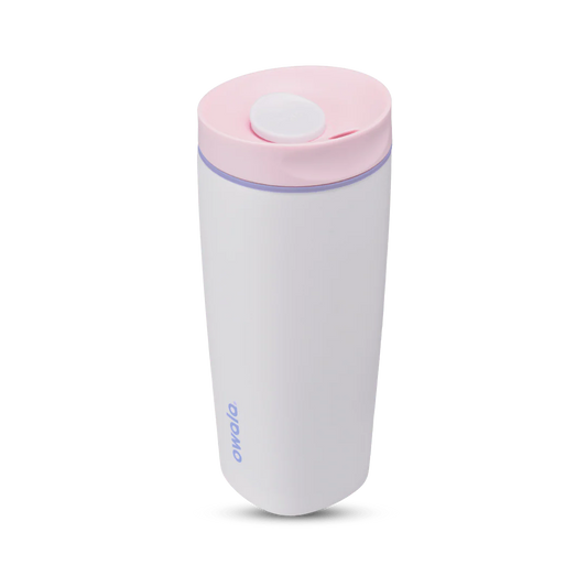 Owala Smoothsip Slider 20 oz - Candy Coated (Blanco con rosa)