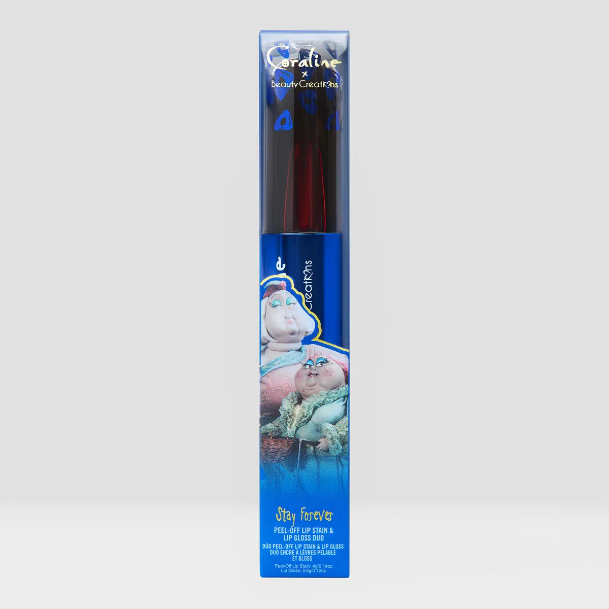 Coraline X Beauty Creations - Diva Duo Actresses - Kit Gloss & Tinta Peel Off - Stay Forever