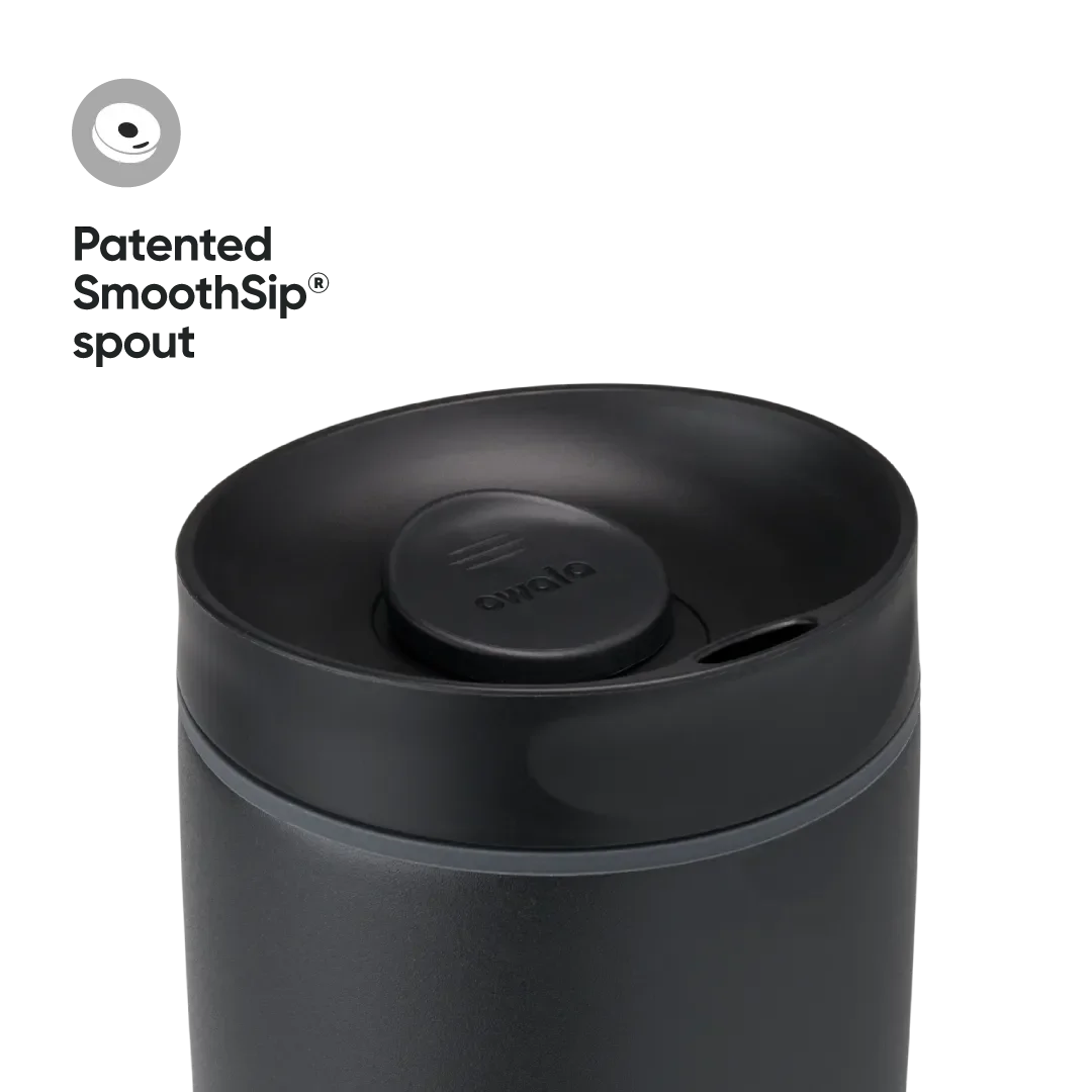 Owala 20oz SmoothSip Slider Coffee Tumbler - Black