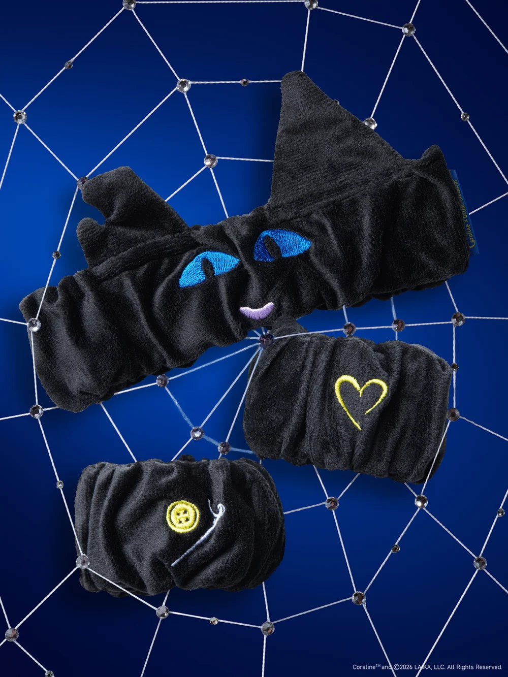 Coraline X Beauty Creations - Set De Banda y Muñequera - Cats Don't Talk