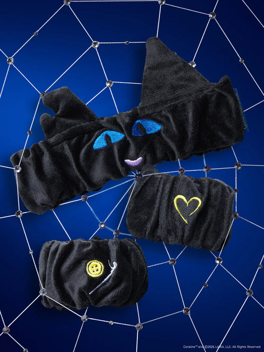Coraline X Beauty Creations - Set De Banda y Muñequera - Cats Don't Talk