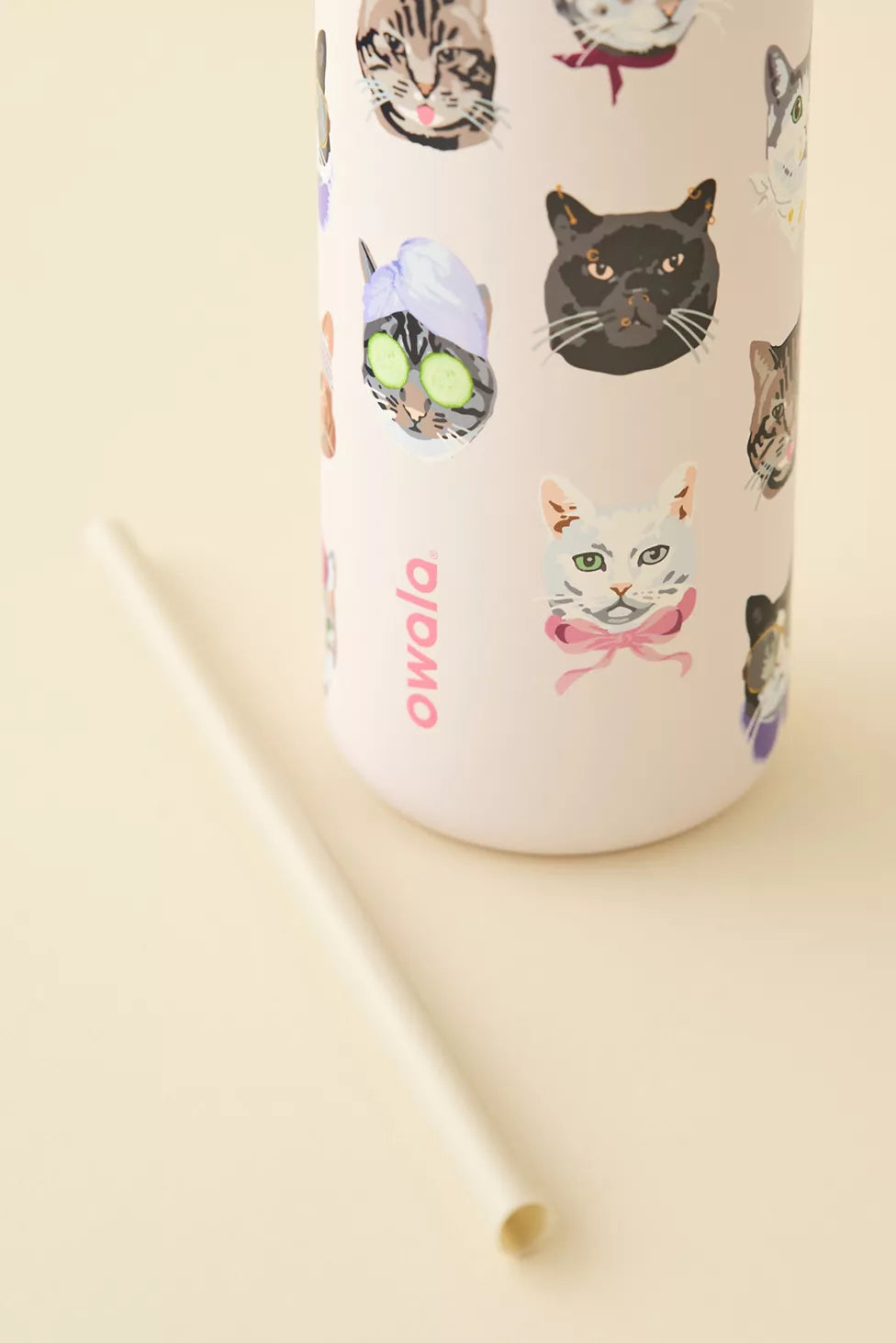 Owala UO Exclusive Cat Collage FreeSip 32 oz Water Bottle