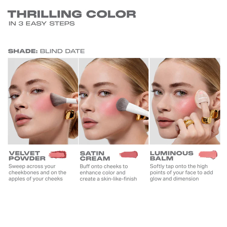Blind Date - Cheek Thrills Multi-Finish Face Trio