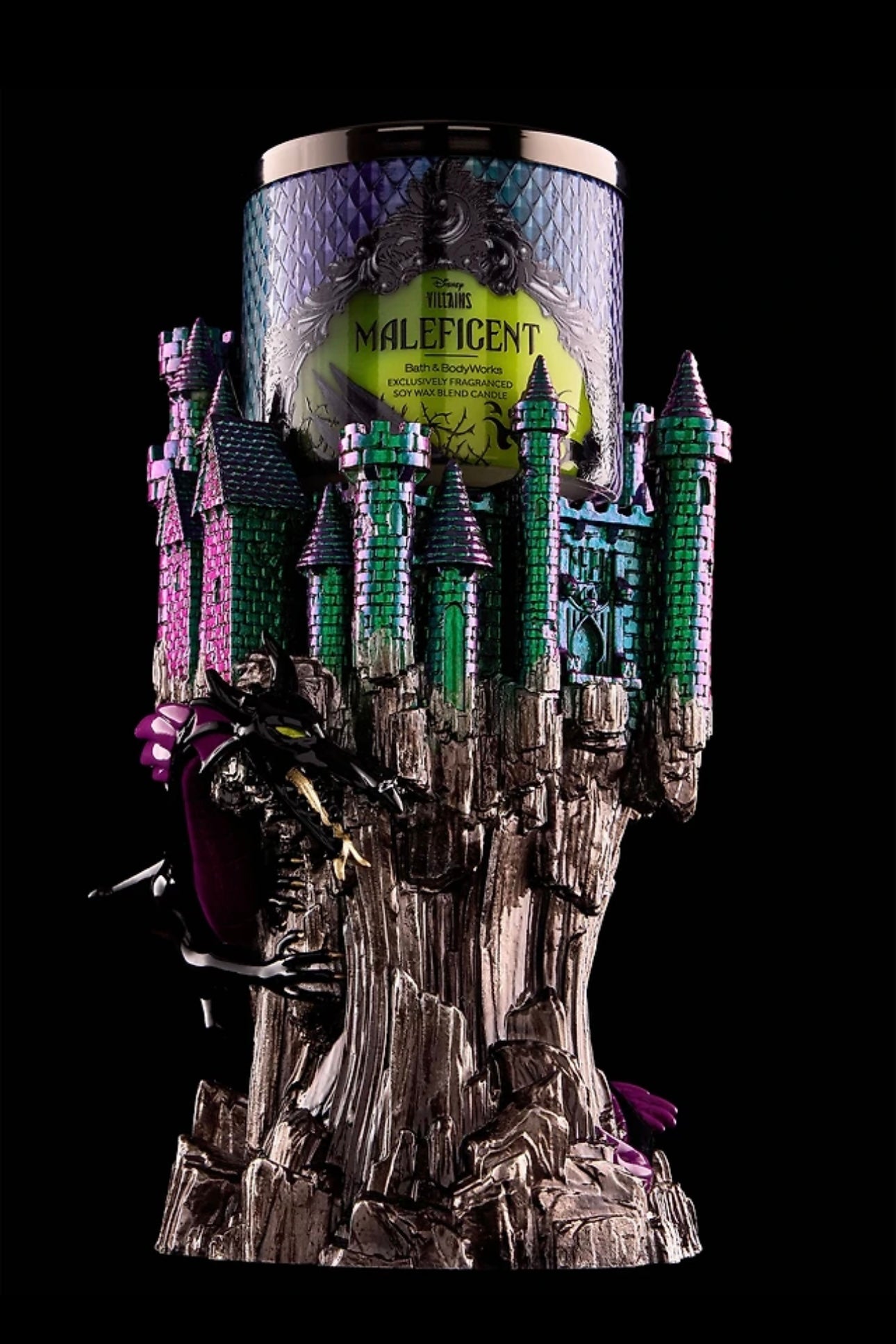 Maleficent Dragon Castle Pedestal - 3-Wick Candle Holder
