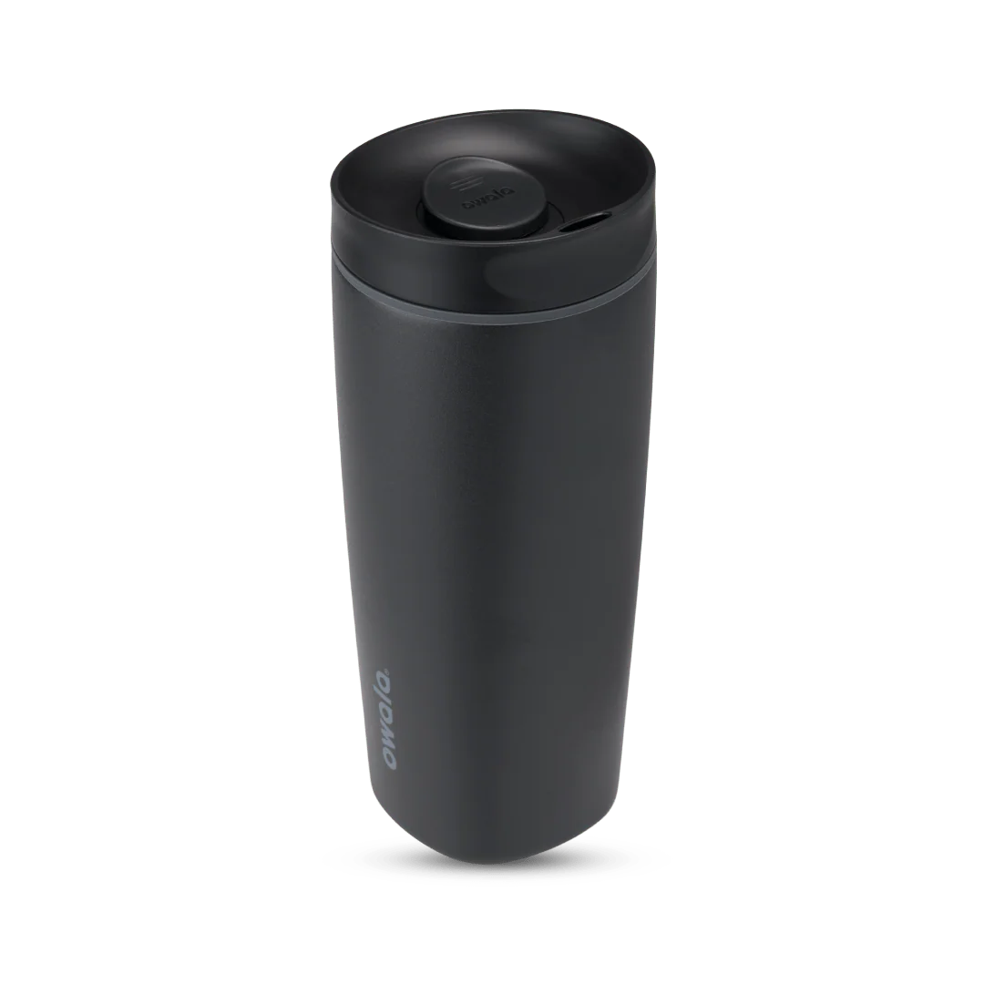 Owala 20oz SmoothSip Slider Coffee Tumbler - Black