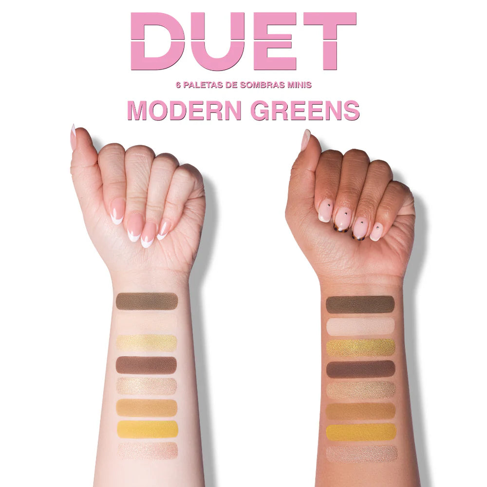 Modern Green - Duet Mini Snap Palette - Paleta De Sombras 8 Tonos