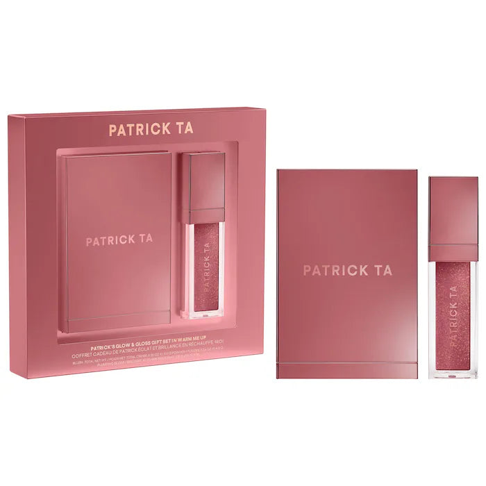 Warm Me Up - Patrick's Glow and Gloss Set: Major Headlines Blush Duo and Lip Gloss Makeup Gift Set