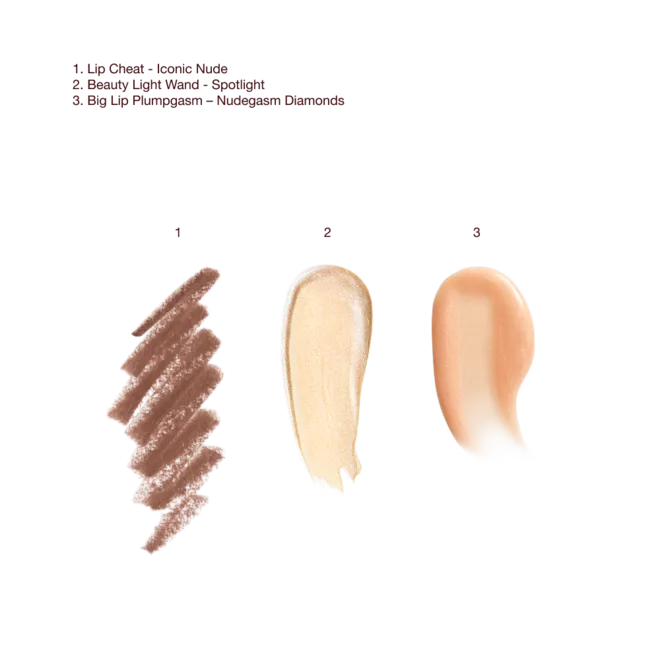 Supernudes - Lip and Cheek Trio Makeup Gift Set