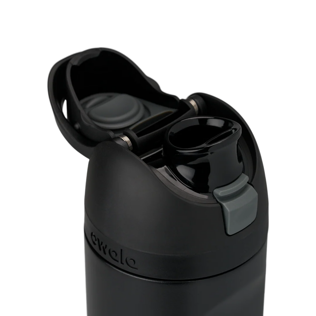 Owala 24oz (700 Ml) FreeSip Stainless Steel Water Bottle - Very Very Dark (Negro)