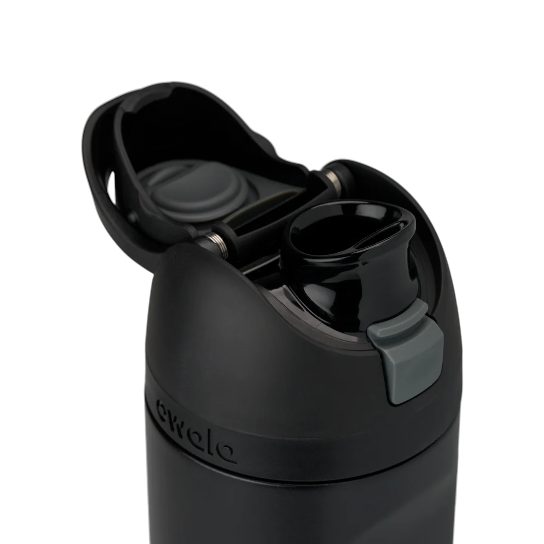 Owala 24oz (700 Ml) FreeSip Stainless Steel Water Bottle - Very Very Dark (Negro)