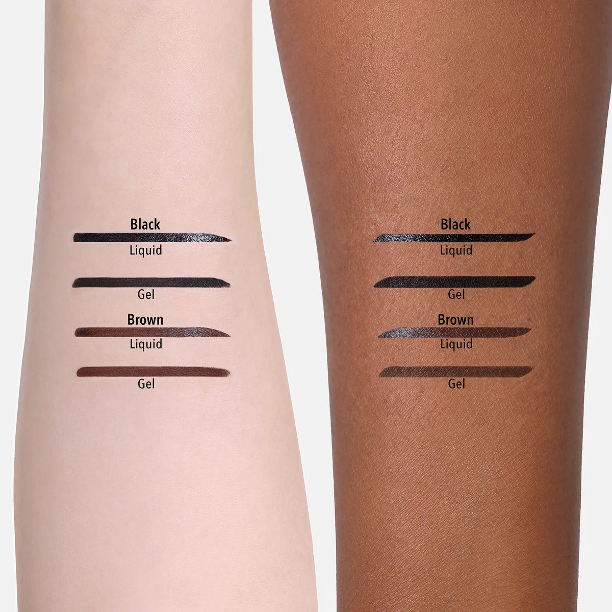 Double Ended Gel & Liquid Liner - 001 Black - Delineador negro doble