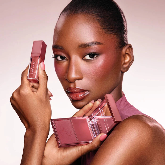 Warm Me Up - Patrick's Glow and Gloss Set: Major Headlines Blush Duo and Lip Gloss Makeup Gift Set