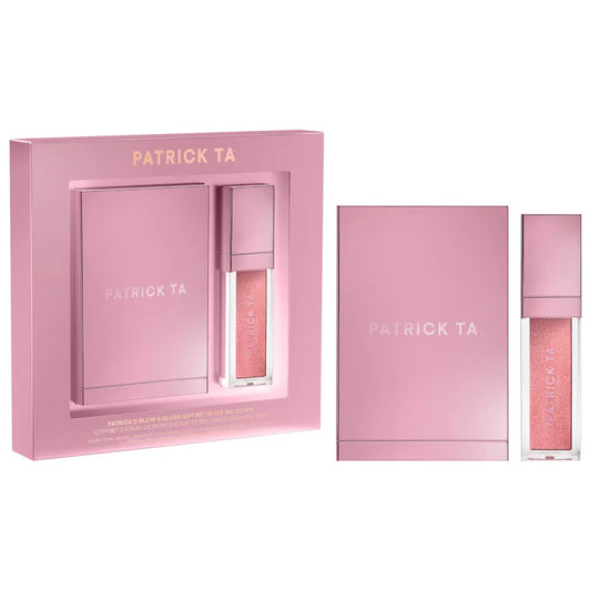 Ice Me Down - Patrick's Glow and Gloss Set: Major Headlines Blush Duo and Lip Gloss Makeup Gift Set