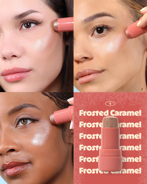 005 Frosted Caramel - Iluminador Icy Glow Jelly Stick - Moira