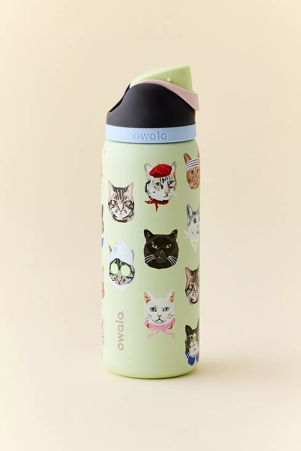 Owala UO Exclusive FreeSip 32 oz Water Bottle - Cat Collage