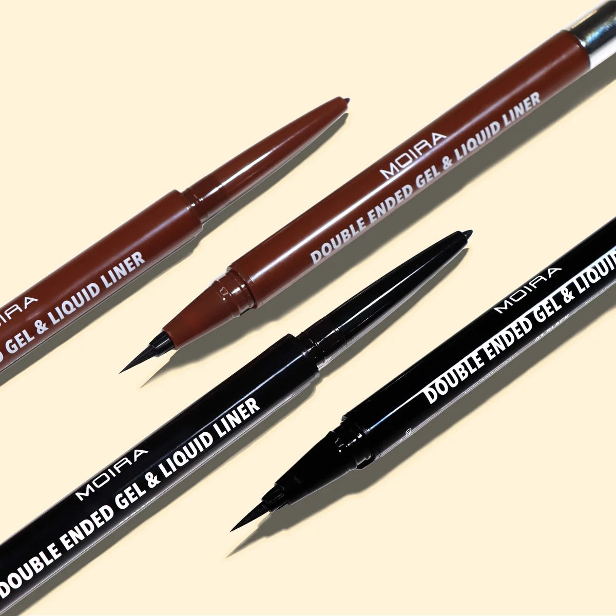Double Ended Gel & Liquid Liner - 001 Black - Delineador negro doble