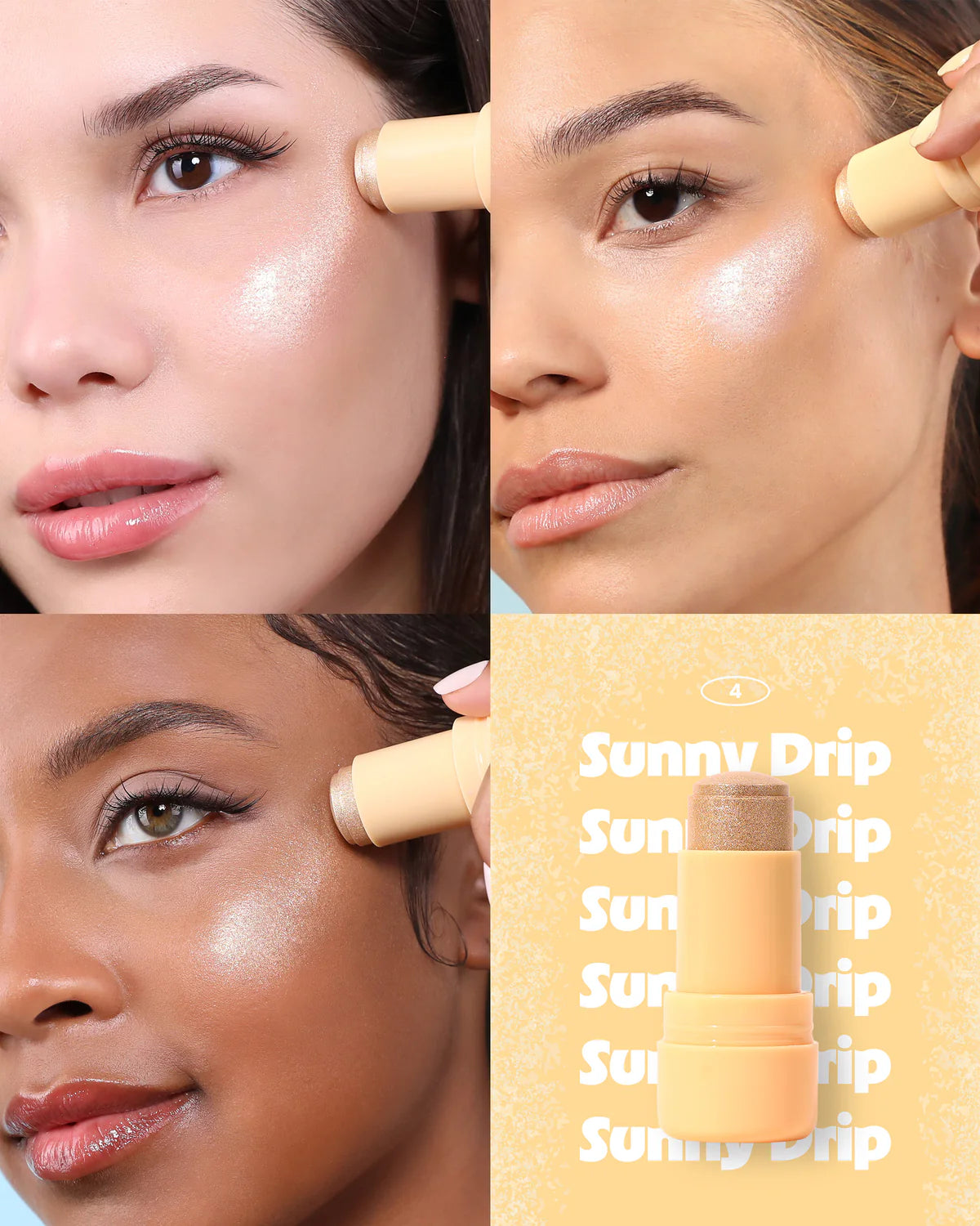 004 Sunny Drip - Iluminador Icy Glow Jelly Stick - Moira