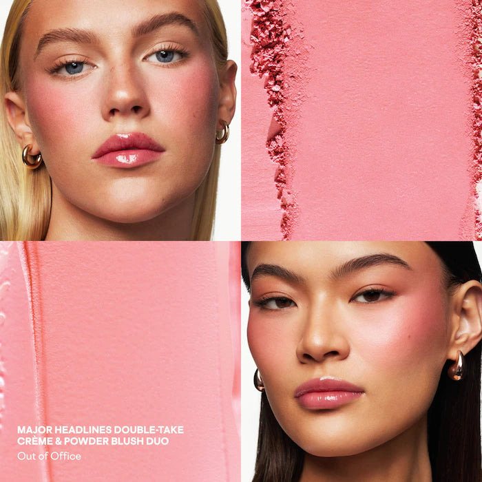 Ice Me Down - Patrick's Glow and Gloss Set: Major Headlines Blush Duo and Lip Gloss Makeup Gift Set