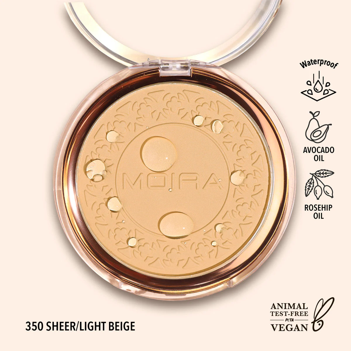 Polvo Compacto Soft Focus Waterproof - 350 Light Beige