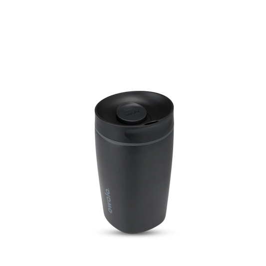Owala 12oz SmoothSip Slider Coffee Tumbler - Black