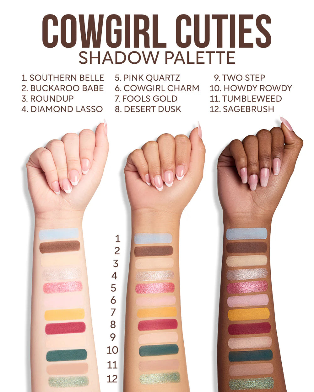 The Powerpuff Girls X Beauty Creations - Paleta De Sombras - Cowgirl Cuties - Las Chicas Superpoderosas