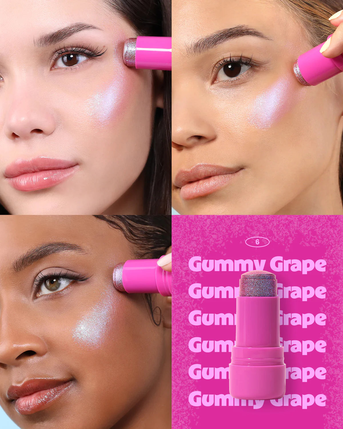 006 Gummy Grape - Iluminador Icy Glow Jelly Stick - Moira