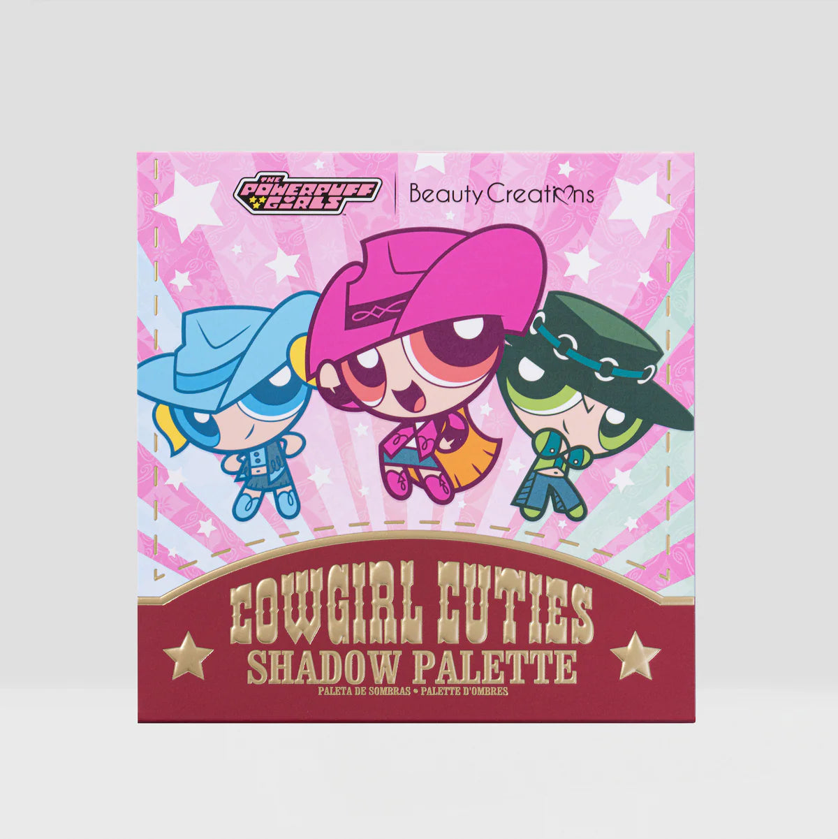 The Powerpuff Girls X Beauty Creations - Paleta De Sombras - Cowgirl Cuties - Las Chicas Superpoderosas