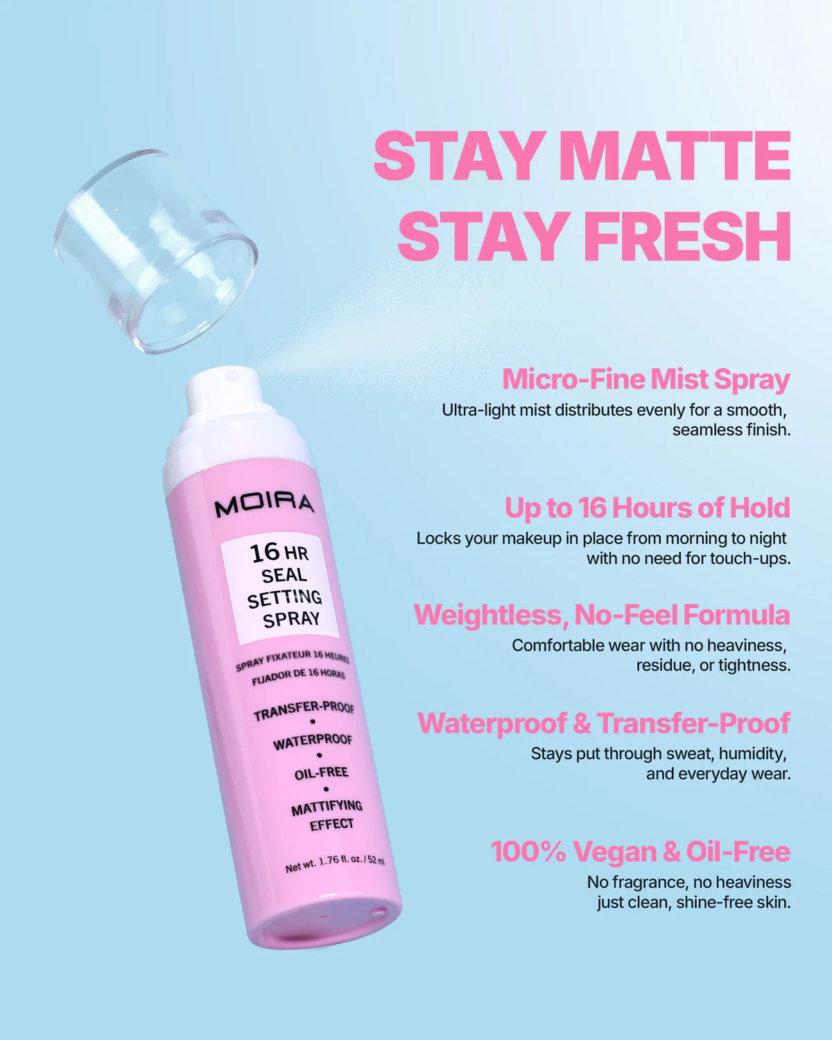 16HR Seal Setting Spray - Fijador de maquillaje