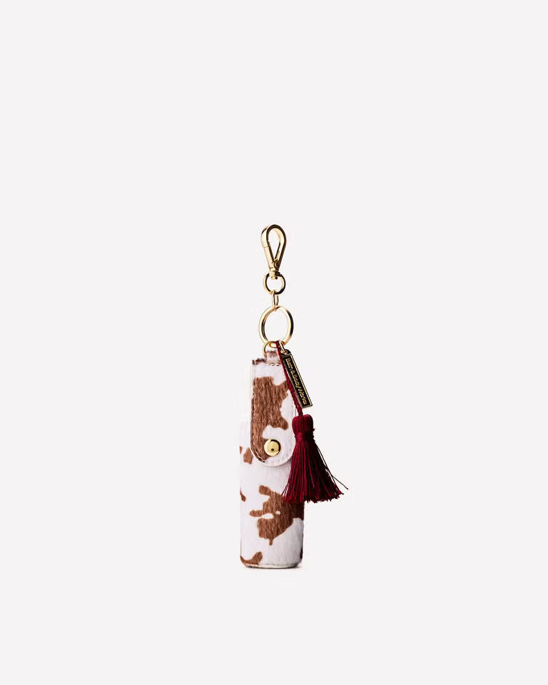 PREVENTA Faux Cowhide - Spray y Labial Holder