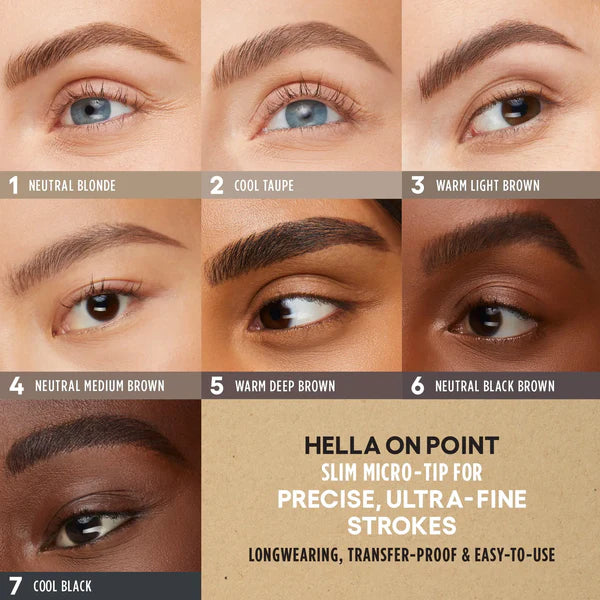 Hella On Point - Ultra-Fine Eyebrow Pencil for Natural Brows - 5