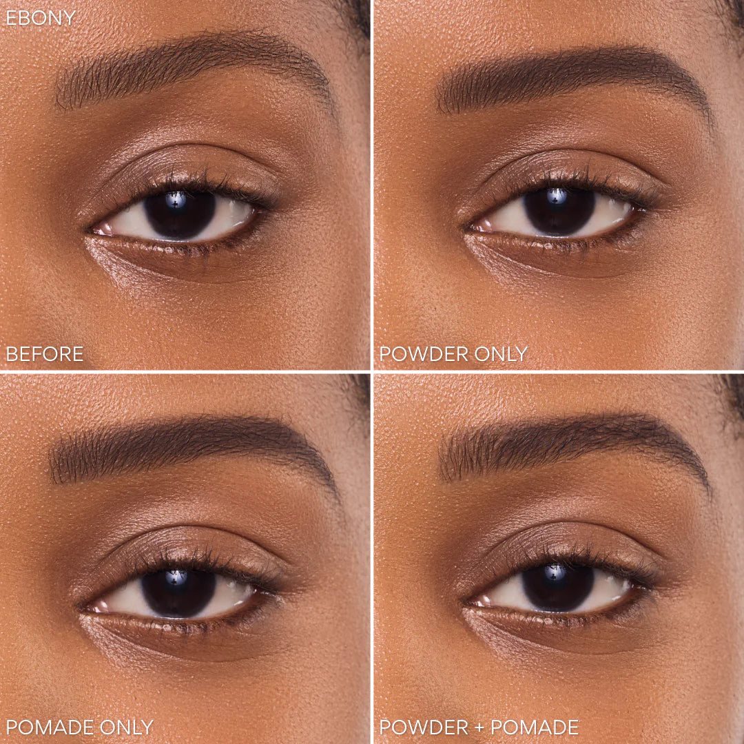 06-Ebony-Marron A Negro - DUET - Sombra Para Cejas + Pomada