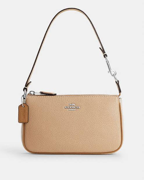 Coach - Nolita 19 In Colorblock - SILVER/SANDY BEIGE MULTI