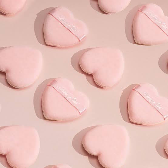 Dúo Borla Corazón Puff