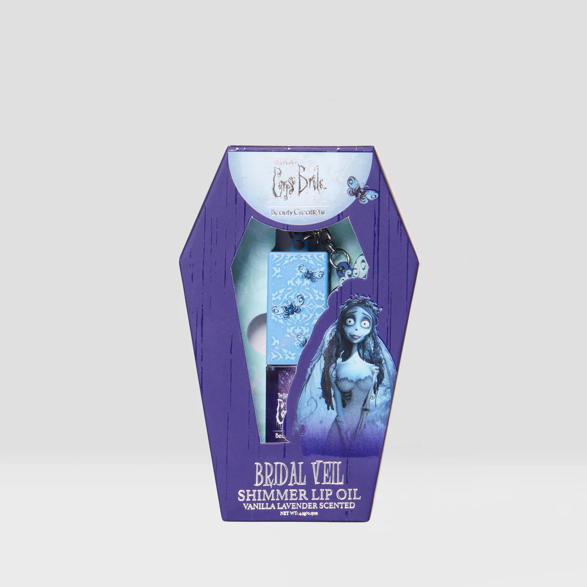 Tim Burton's Corpse Bride X Beauty Creations - Aceite De Labios Con Brillo - Bridal Veil